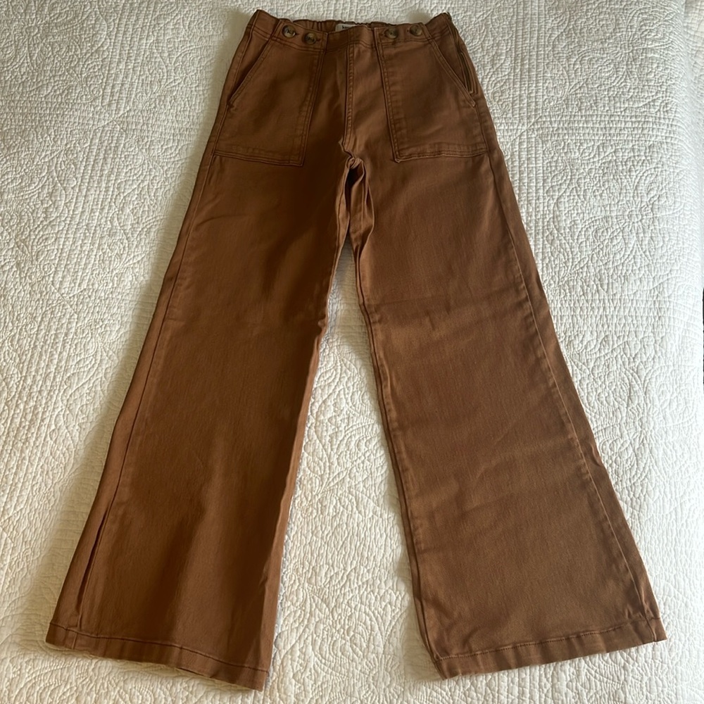 kensie jeans high rise wide leg pant